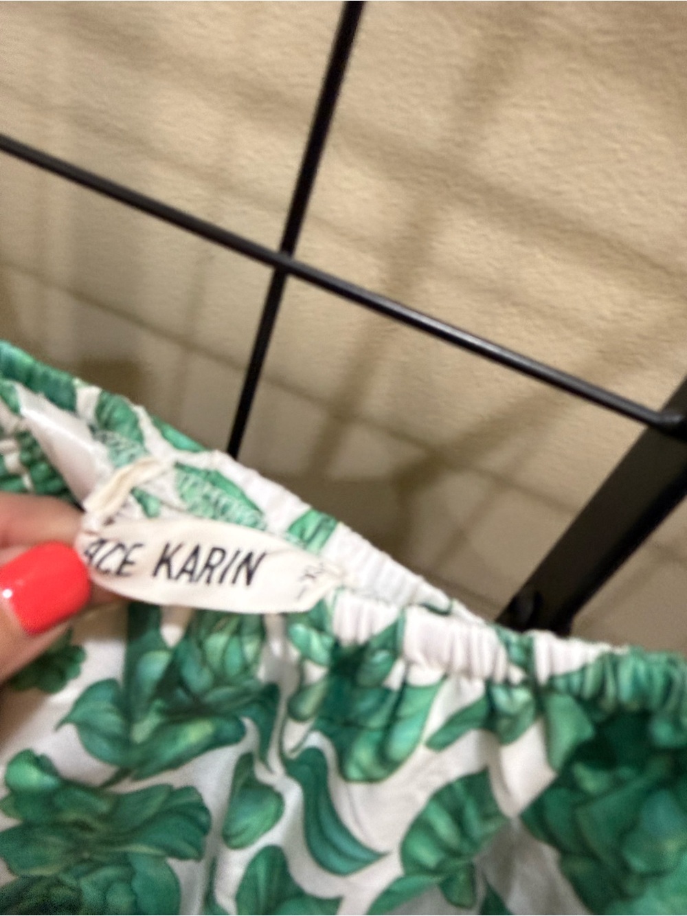 Grace Karin Green and White Floral Smocked Maxi Dress - Picture 3 of 5